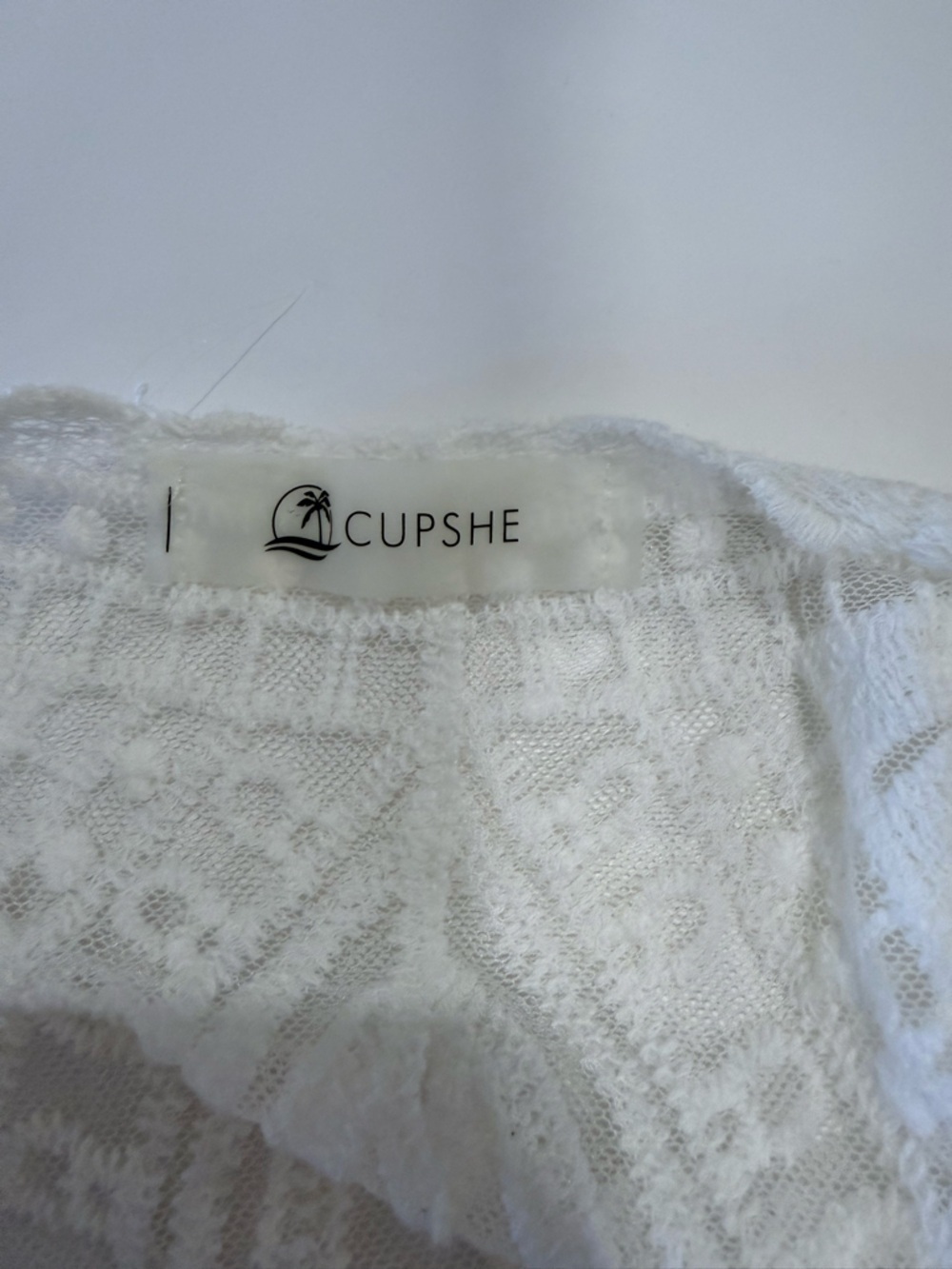 CUPSHE Crochet Swimsuit Coverup Beach Summer Resortwear Bohemian - Picture 2 of 8